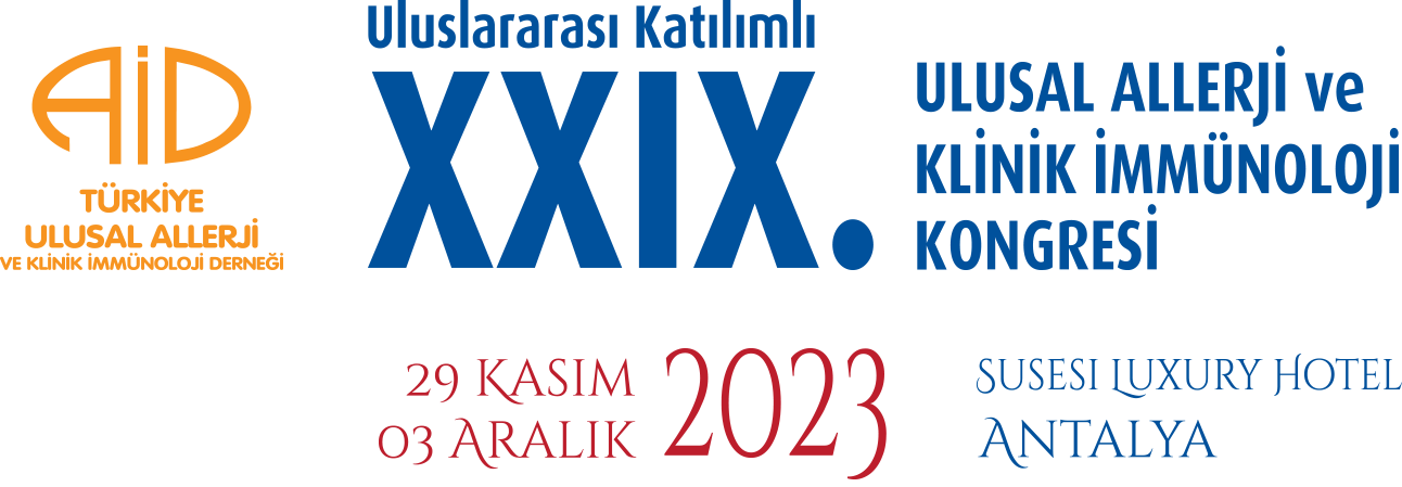Uluslararası Katılımlı XXIX. Ulusal Allerji ve Klinik İmmünoloji Kongresi